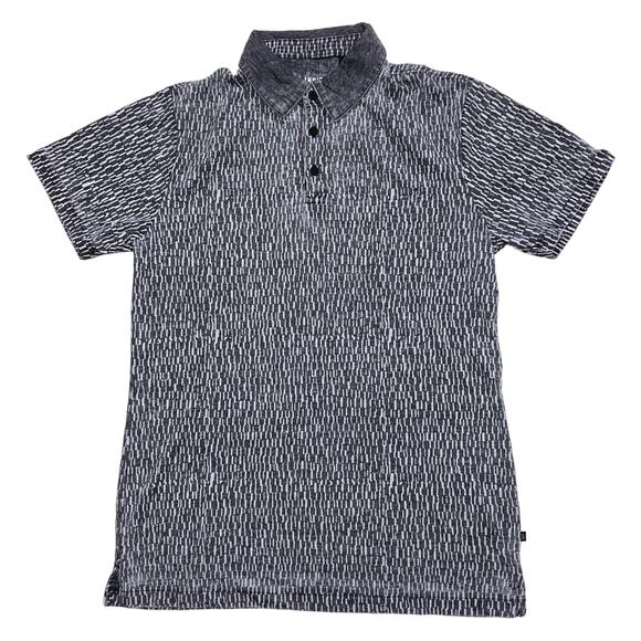 NWT Indigo Star Short Sleeve Knit Burnout Polo Small - Picture 1 of 8